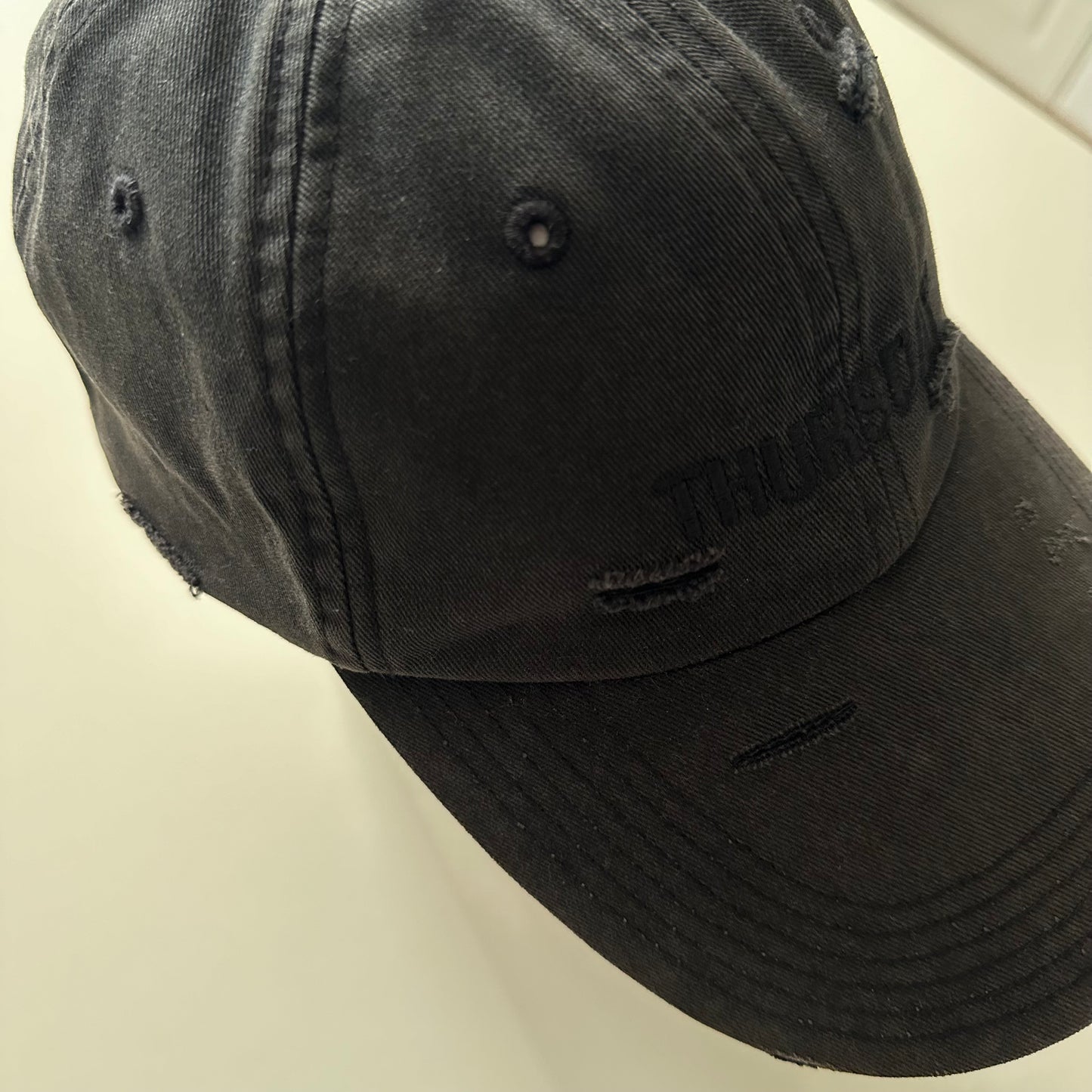 Vetements S/S 19 Distressed “Weekdays” Thursday Cap