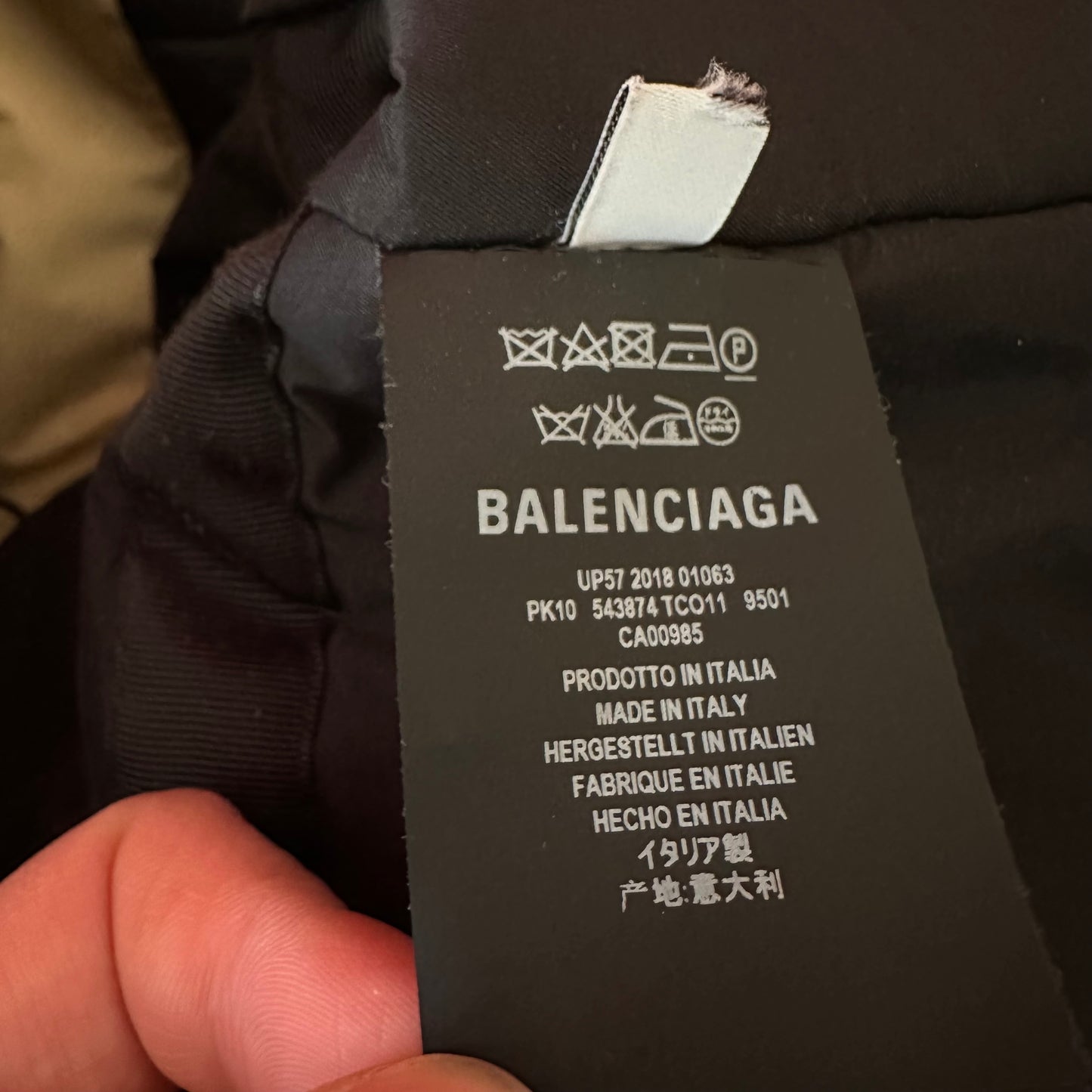RUNWAY Balenciaga Twinset Parka Jacket AW18