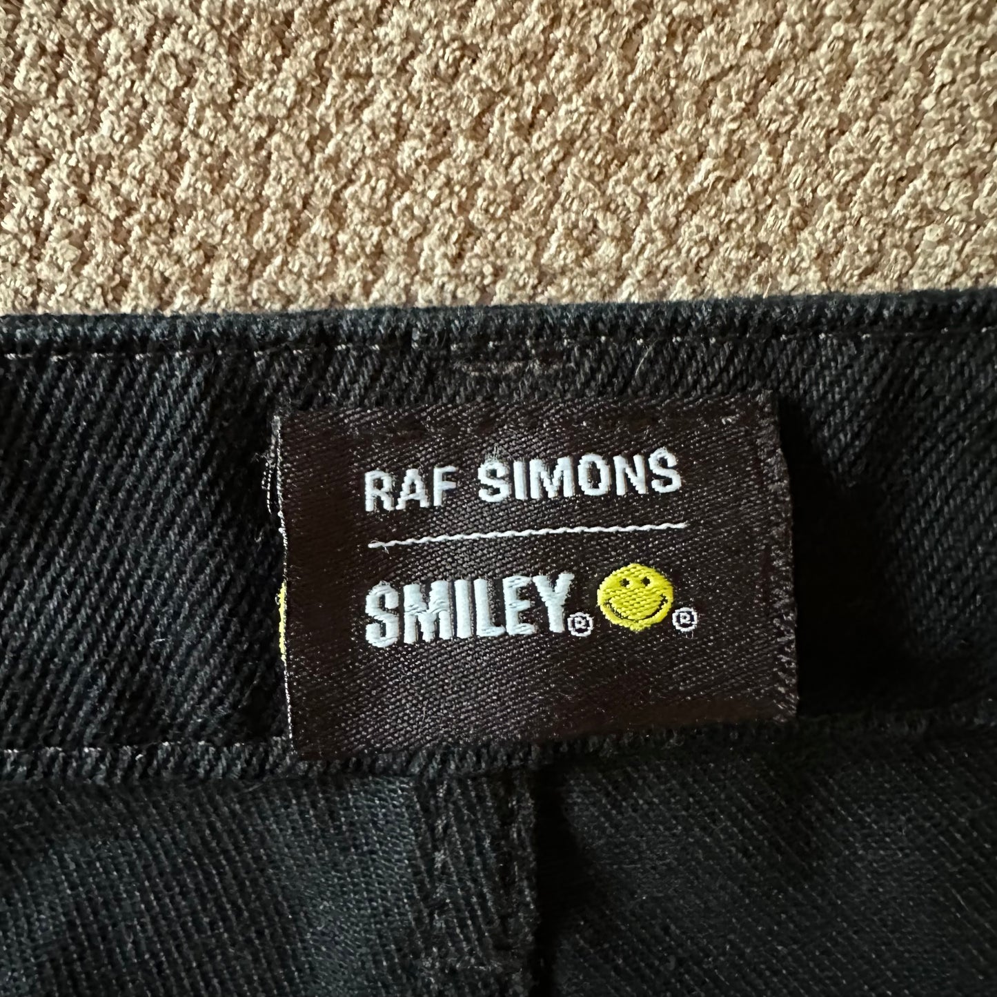 Raf Simons Smiley Edition Jeans Black