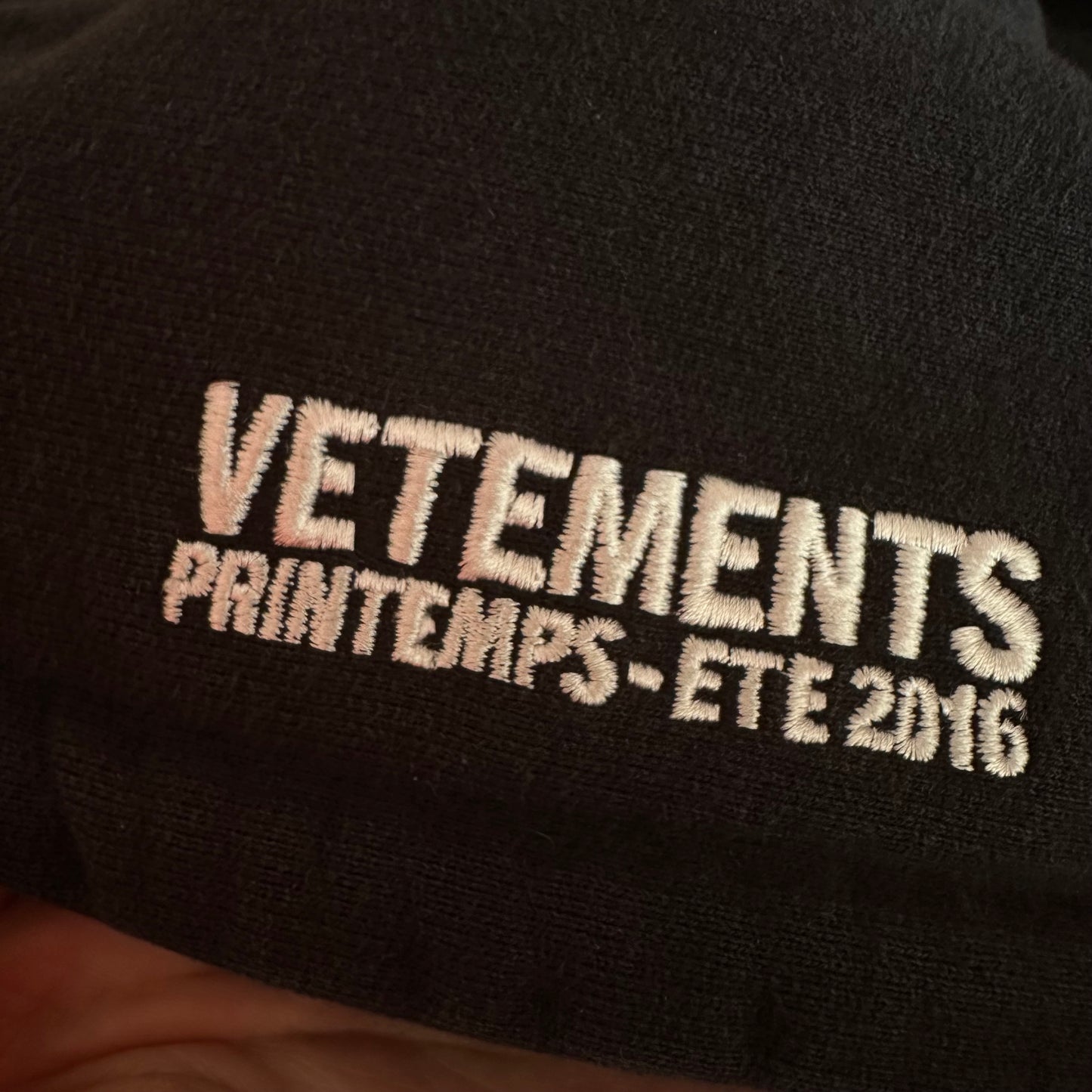 Vetements OG METAL LOGO RECONSTRUCTED HOODIE F/W 16