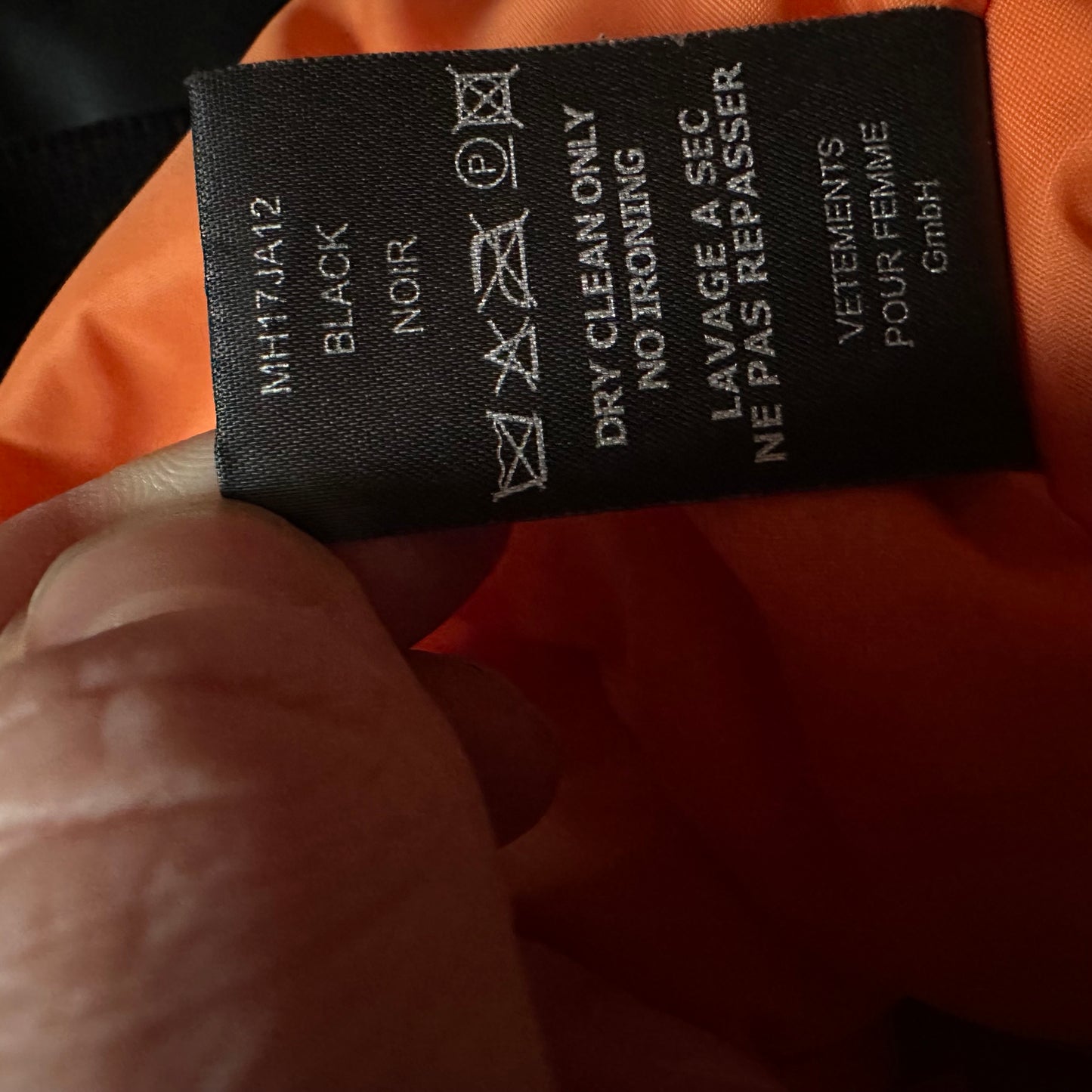 Vetements RUNWAY TFD Total Fucking Darkness Jacket AW16