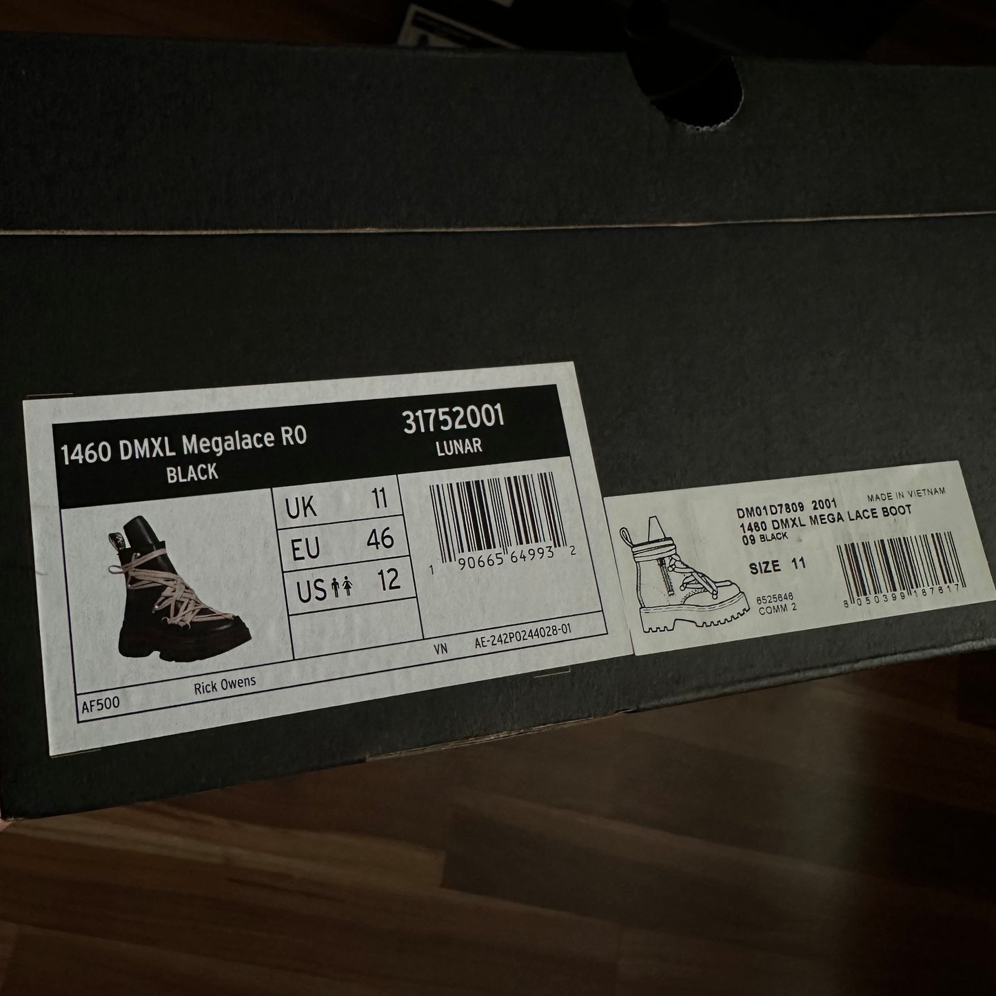 Rick Owens Dr. Martens 1460 DMXL Mega Lace Boot