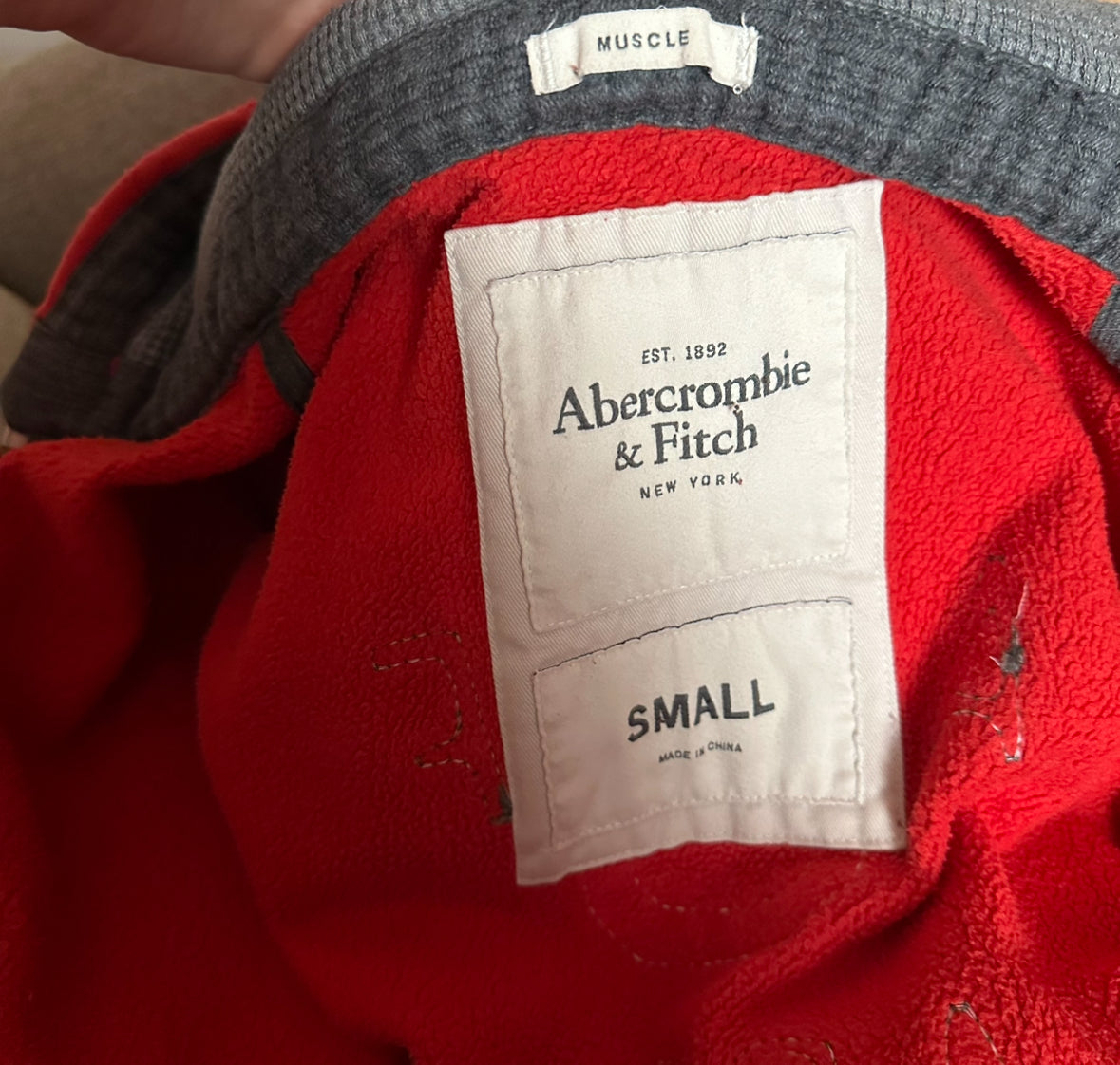 Abercrombie & Fitch Distressed Zip Up Hoodie